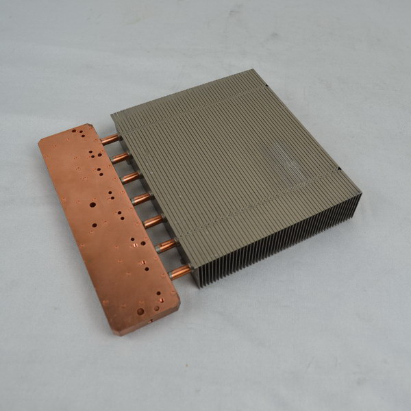 Aluminum Fins With Heat Pipes Copper Base Heatsink Supplier