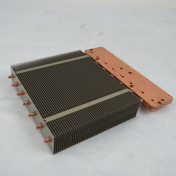 热管焊接铜板高功率工业散热器